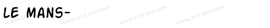le mans字体转换
